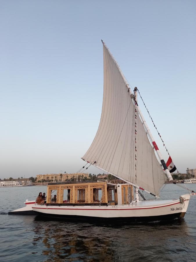 Nile Sunrise Felucca Boat Private Rental Луксор Экстерьер фото