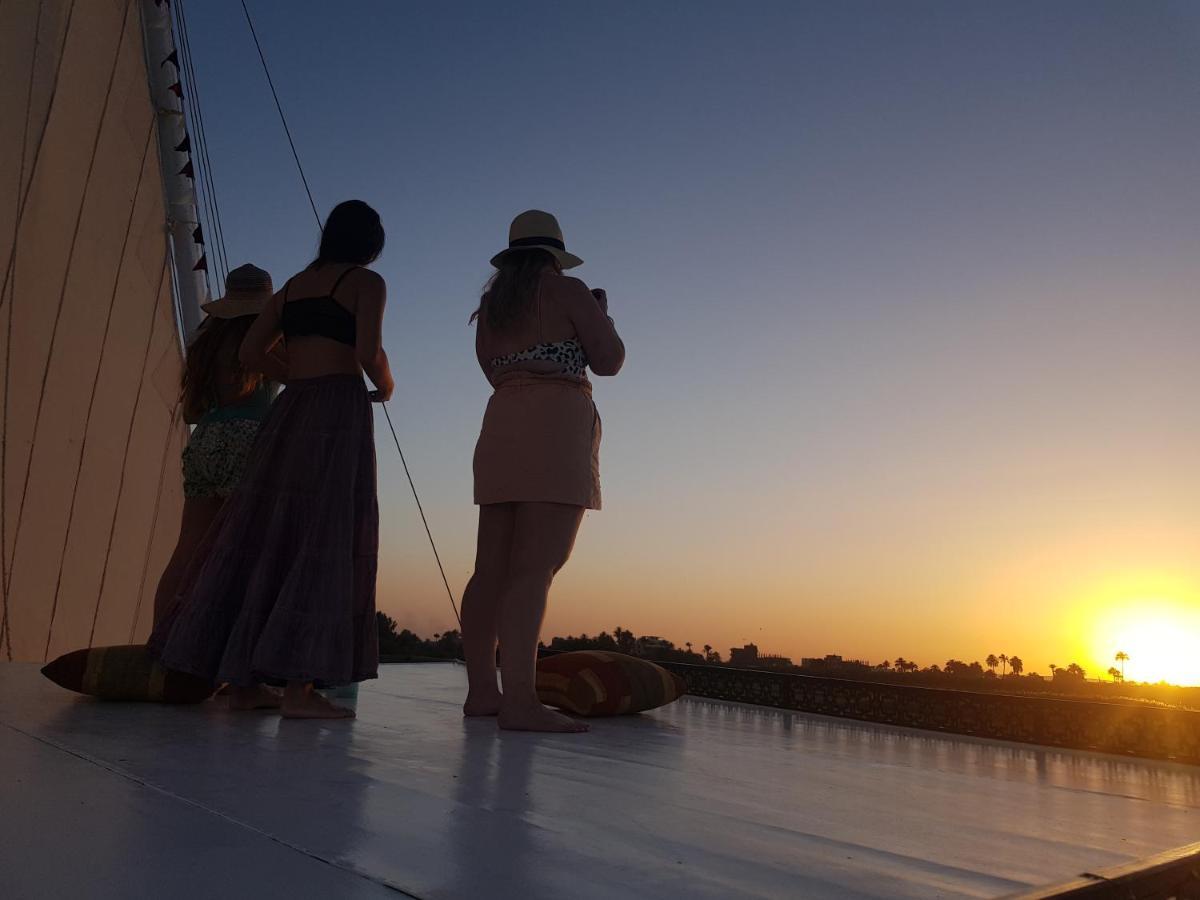 Nile Sunrise Felucca Boat Private Rental Луксор Экстерьер фото